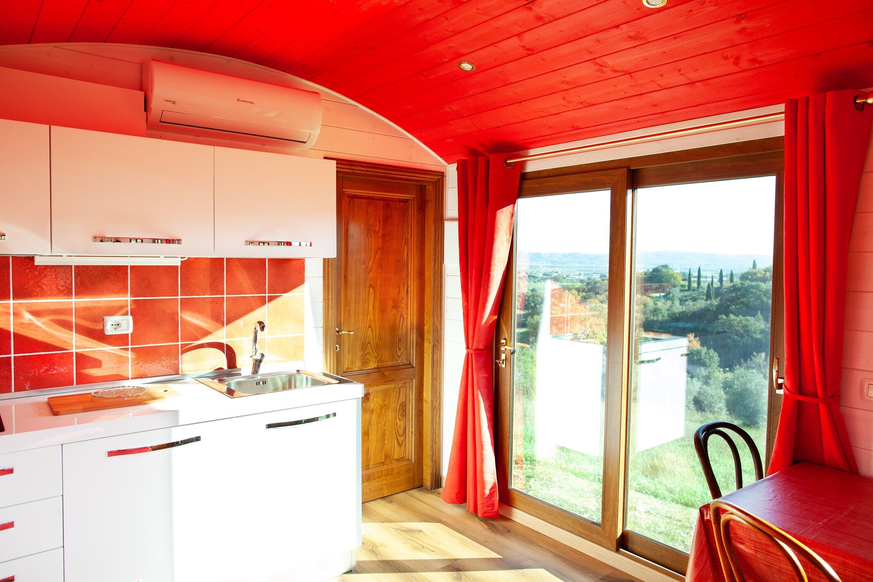 Fridge, stovetop, coffee/tea maker, cookware/dishes/utensils