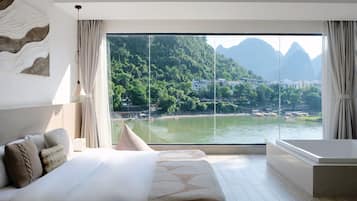 Grand Room | Premium bedding, memory-foam beds, individually decorated