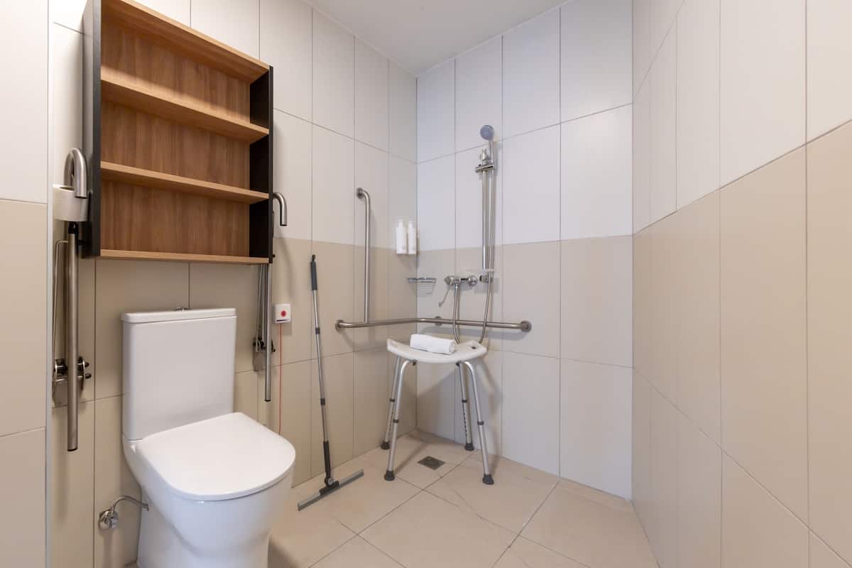 Standard Studio, Accessible, Private Bathroom (Accessible) | Bathroom | Hair dryer