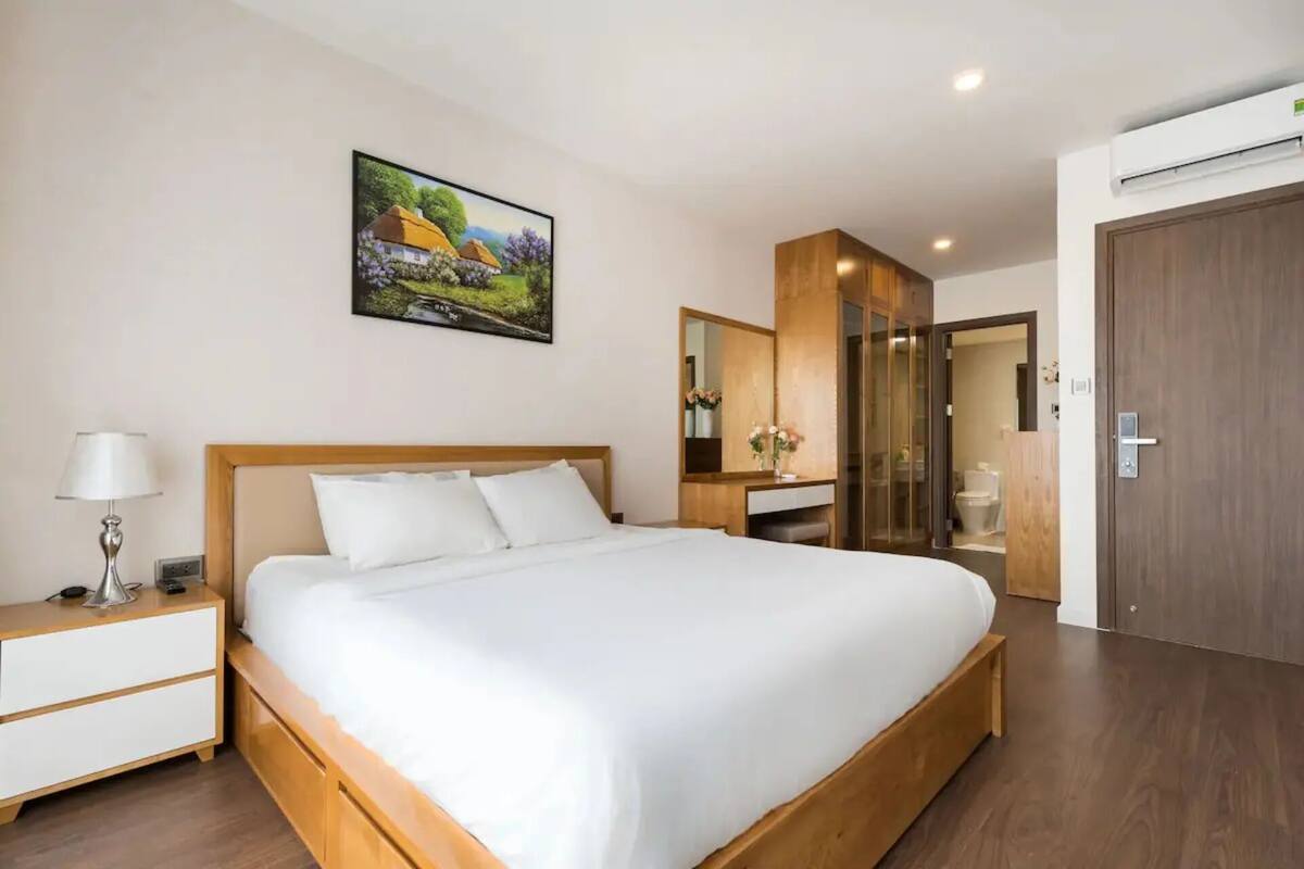 Apartamento luxo, 2 quartos, vista para a cidade | 2 quartos, camas com colchões de espuma com sistema de memória