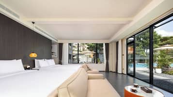 Habitación Premier con 2 camas individuales, vista al mar | Minibar, escritorio, espacio para trabajar con laptop y wifi gratis