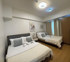 Family Condo, City View | 1 bedroom, blackout curtains, iron/ironing board, free WiFi - 1 Bedroom Condo in 8 Adriatico Manila (Manila)