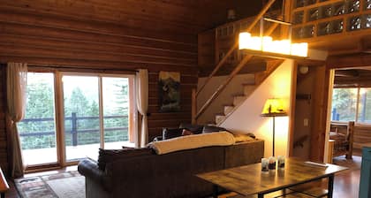 Cabin in the woods, with lake view and hot tub