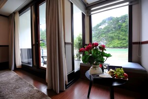 Desk, blackout drapes, soundproofing, iron/ironing board