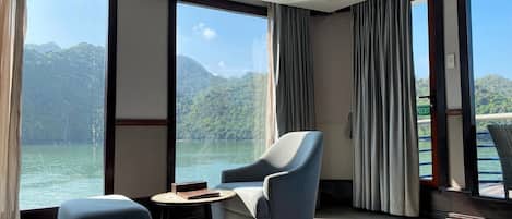 Desk, blackout curtains, iron/ironing board, free WiFi