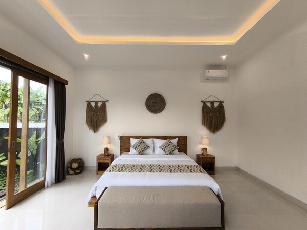 Luxury-Villa, Poolblick | 1 Schlafzimmer, hochwertige Bettwaren, Minibar, Schreibtisch