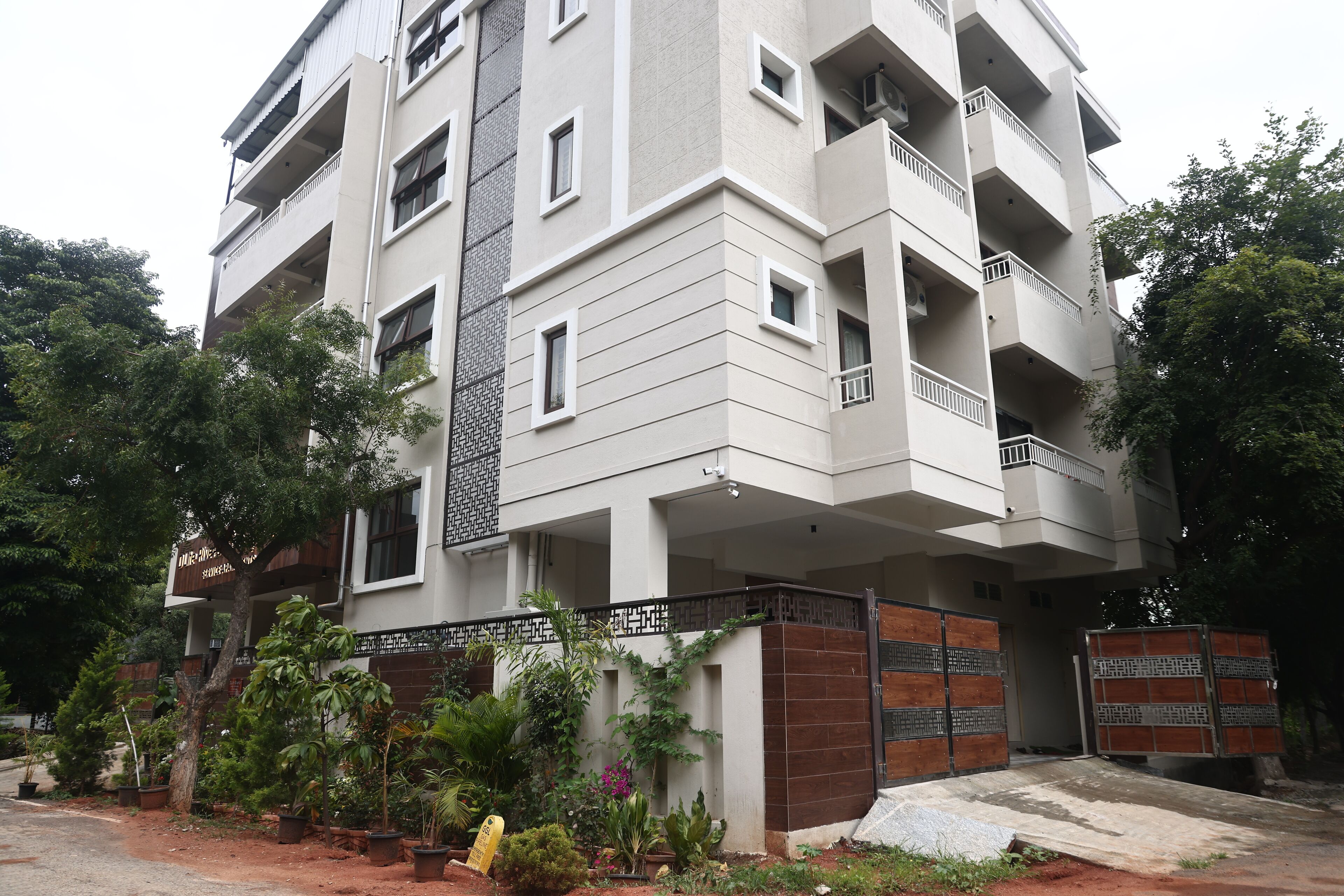 Façana frontal de l'allotjament