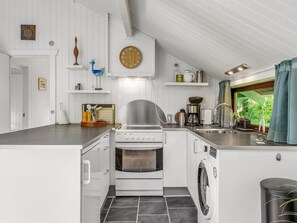 Fridge, microwave, oven, highchair