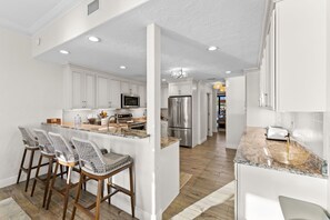 Fridge, microwave, oven, stovetop - Luxury Beachfront Retreat~Pool~Game Room~Sleeps 16 (Bradenton)