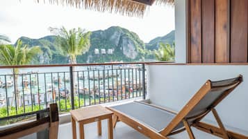 Kamar Deluks, pemandangan laut | Minibar, Wi-Fi gratis, dan seprai linen