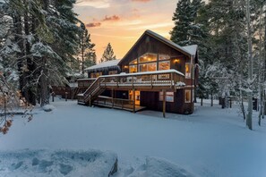 Exterior - Open Interiors, Deck & Fireplace in Spacious Tahoe Cabin | Cherry Hills (South Lake Tahoe)