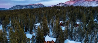 Open Interiors, Deck & Fireplace in Spacious Tahoe Cabin | Cherry Hills