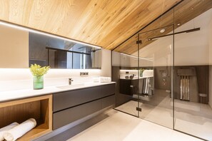 Shower, hair dryer