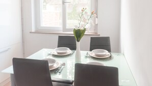Studio (Studio Apartment with Terrace) | Dining room - Sleek and Stylish Apartment With Terrace (Izola)