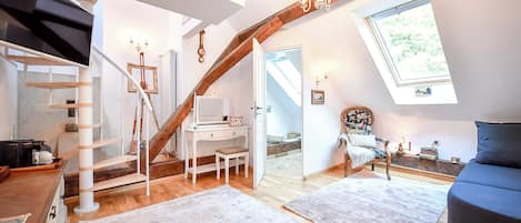 Attic Double Room, Hill View | Individually decorated, individually furnished, blackout drapes