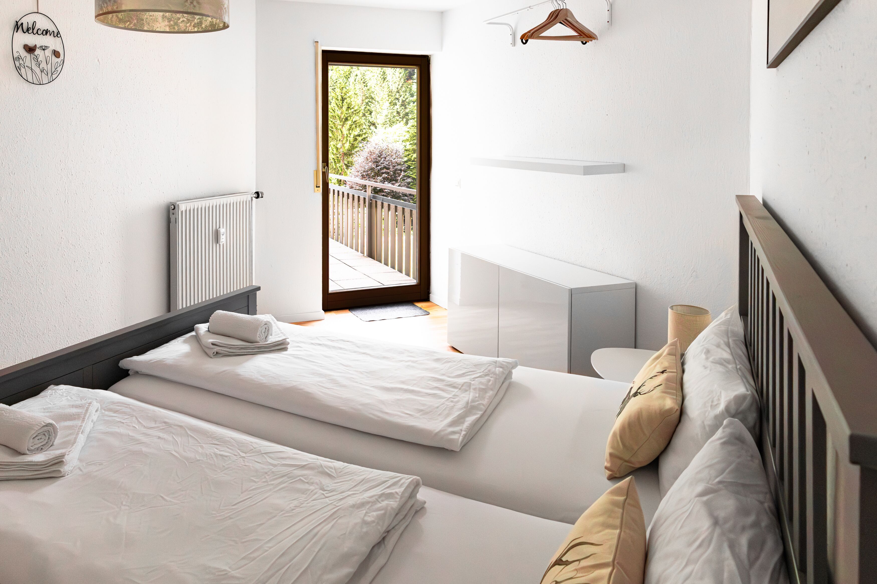 2 Schlafzimmer, Reisekinderbett, kostenloses WLAN, Bettwäsche