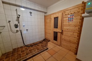 Een douche, een haardroger