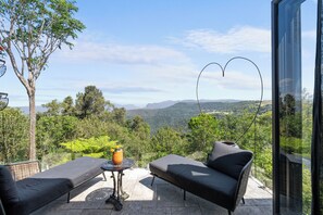 Cabana, 1 quarto, para fumantes, sacada | Sala de estar