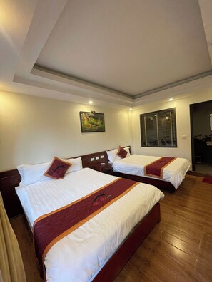 Family Quadruple Room | Desk, soundproofing, free WiFi, bed sheets - Son Ha Hotel Sapa (Sa Pa)