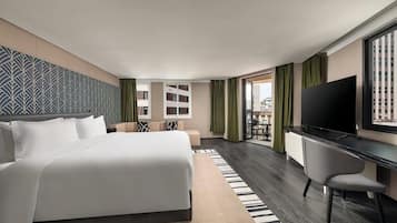City Deluxe Room Balcony | Premium bedding, down comforters, memory foam beds, free minibar