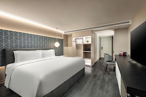 1 chambre, literie de qualité supérieure, couette en duvet d'oie