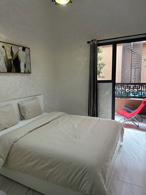 3 bedrooms, WiFi, bed sheets - La Citrine luxury apartment (Marrakech)
