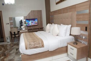 Deluxe Room, Balcony, City View | Desk, laptop workspace, free WiFi