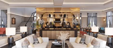 Mostrador para check-in y check-out