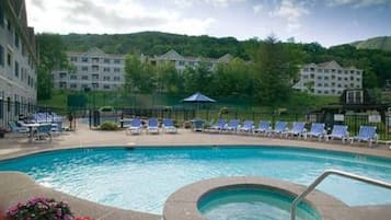 Una piscina riscaldata