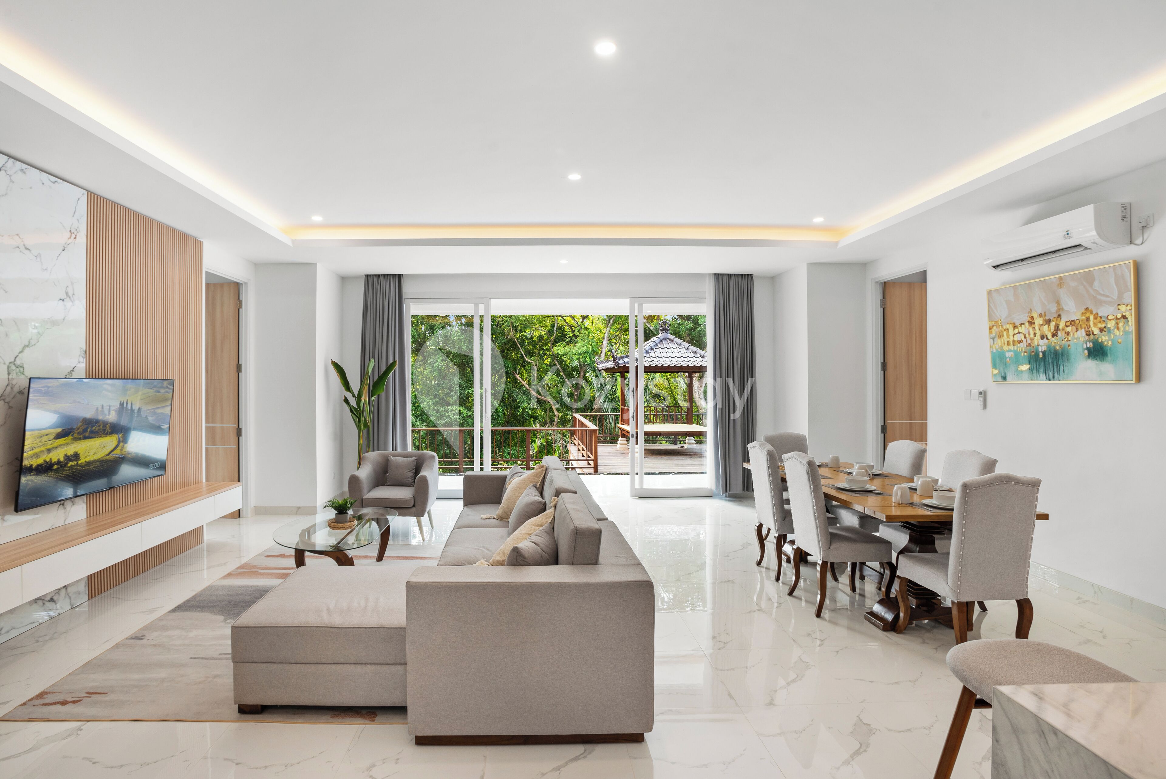 Family Villa, 3 Bedrooms | Living area | Flat-screen TV