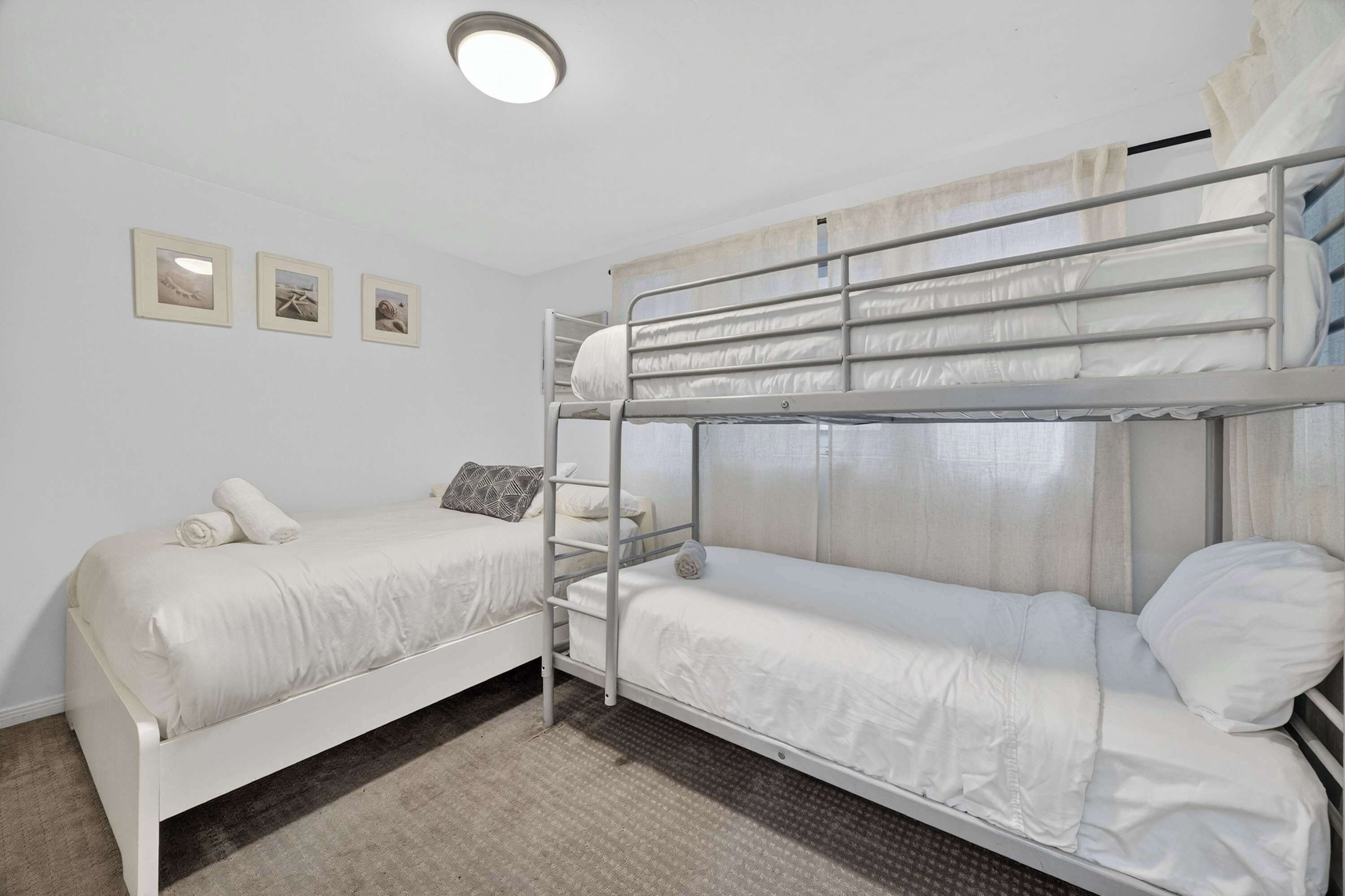 3 bedrooms, iron/ironing board, travel cot, WiFi