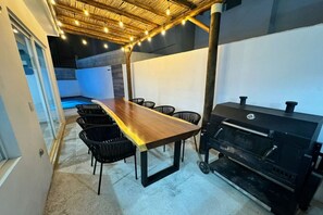 Outdoor dining - Casa con alberca propia-Almarena (Mazatlán)