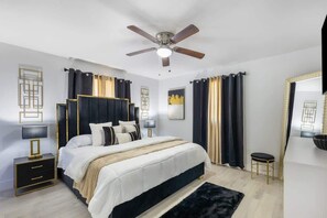 4 bedrooms, iron/ironing board, free WiFi, bed sheets