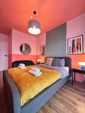 1 Schlafzimmer, Bügeleisen/Bügelbrett, kostenloses WLAN, Bettwäsche