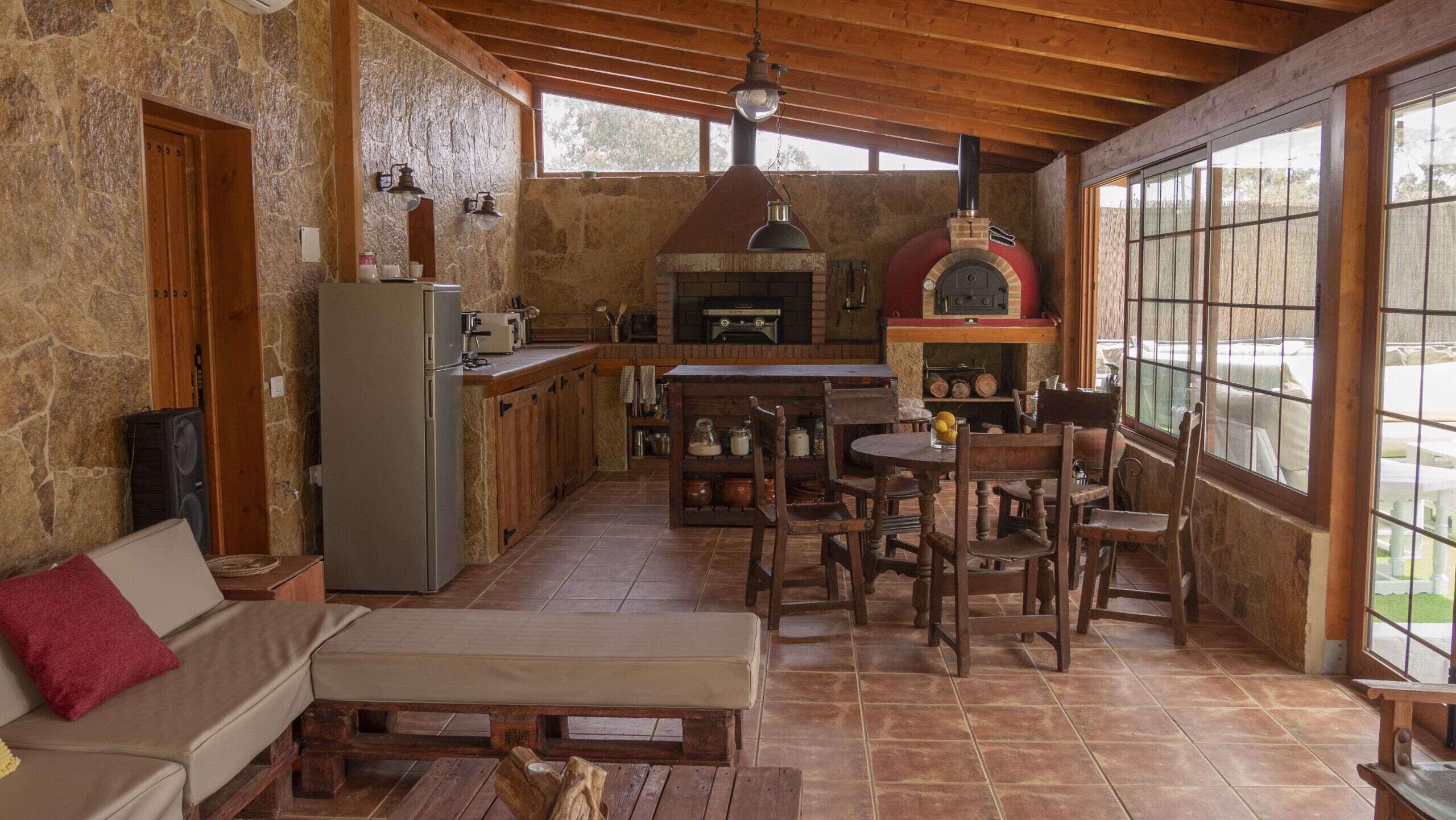 Una chimenea