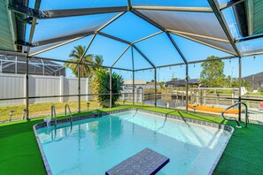 Interior - Dock + Patio w/ Canal View: Paradise in Cape Coral (Cape Coral)