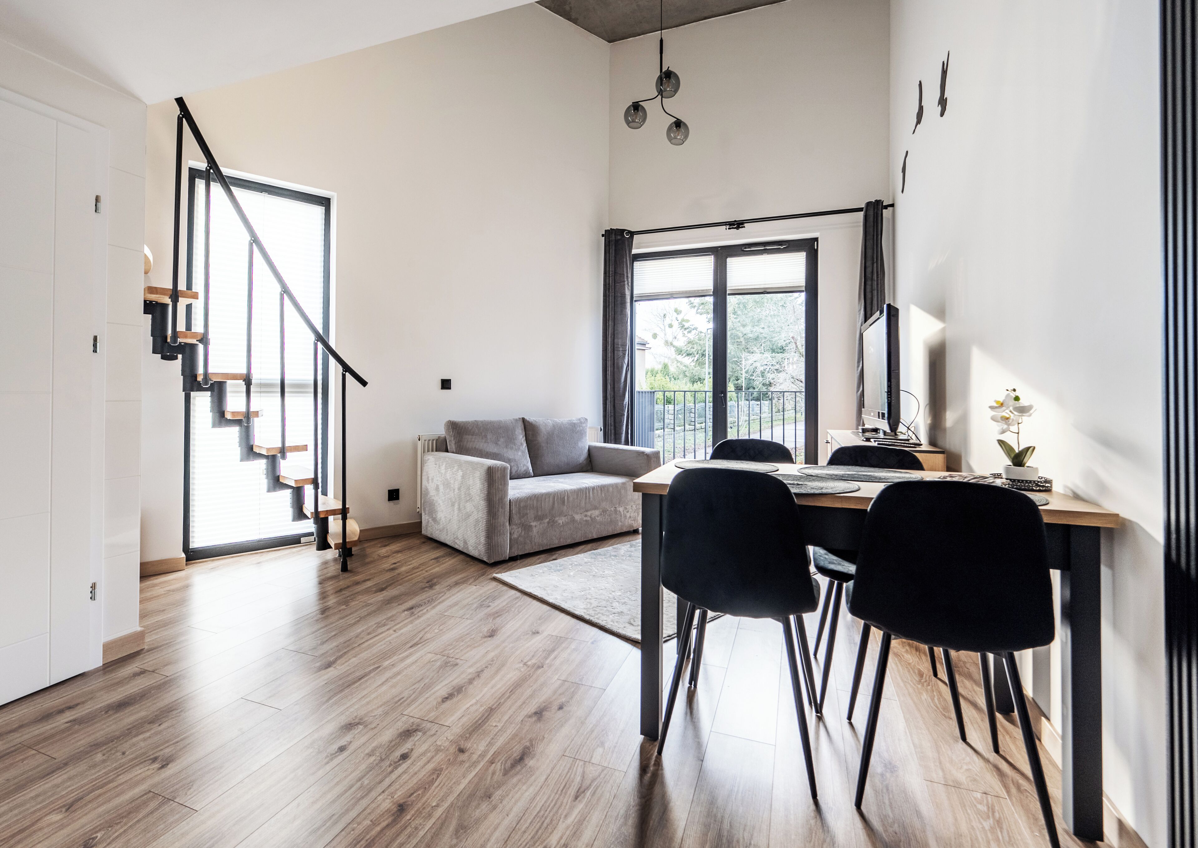 Apartment, River View | Living area | Flat-screen TV