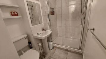 Shower, hair dryer