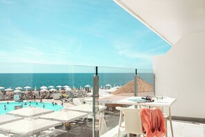 Family Apartment, Sea View 34SEB | Terrace/patio - Sunwing Arguineguín Seafront (Mogan)