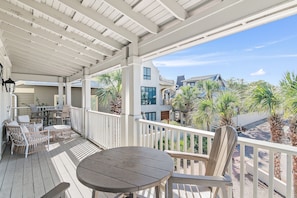 Outdoor dining - Top Location on 30A Bordering Rosemary Beach with Private Pool and Beach (Inlet Beach)