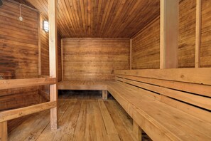 Sauna - Second floor, pet friendly studio in Granby (Granby)