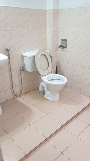 Douche, séchoir à cheveux, bidet, serviettes fournies