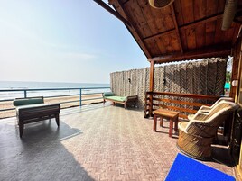 Superior-Doppelzimmer, Meerblick | Balkon