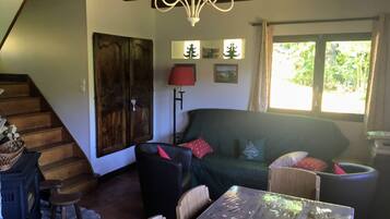 Televisie en een open haard