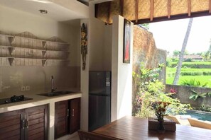 Fridge, stovetop, dishwasher, coffee/tea maker - Private One BD with Pool Overlooking to Rice Fields By Hidden Point Villa

 (Bali)
