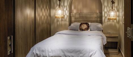 Habitación individual básica | Caja fuerte, sistema de insonorización, wifi gratis