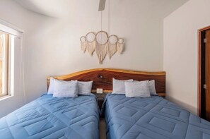 2 slaapkamers, een kluis op de kamer, een strijkplank/strijkijzer