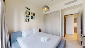 1 多间卧室、熨斗/熨衣板、免费 WiFi、床单