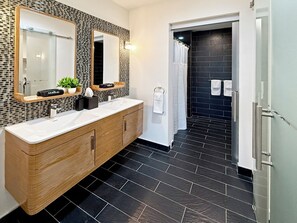 Shower, hair dryer, bidet, towels - Luxe 2BR Master Suite Near NYC (East Orange)