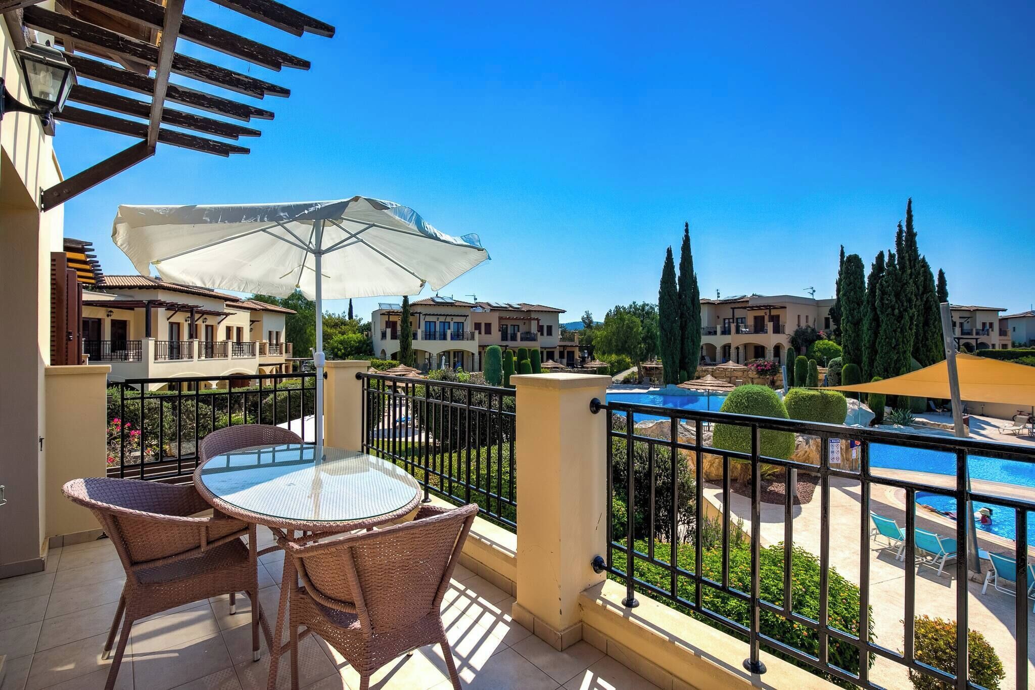 Apartment, 2 Bedrooms, Balcony, Pool View | Outdoor dining